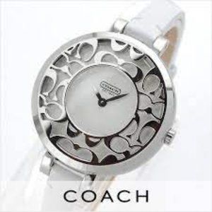 Coach ladies’ Sabrina 14501433 stainless steel silver quartz watch.